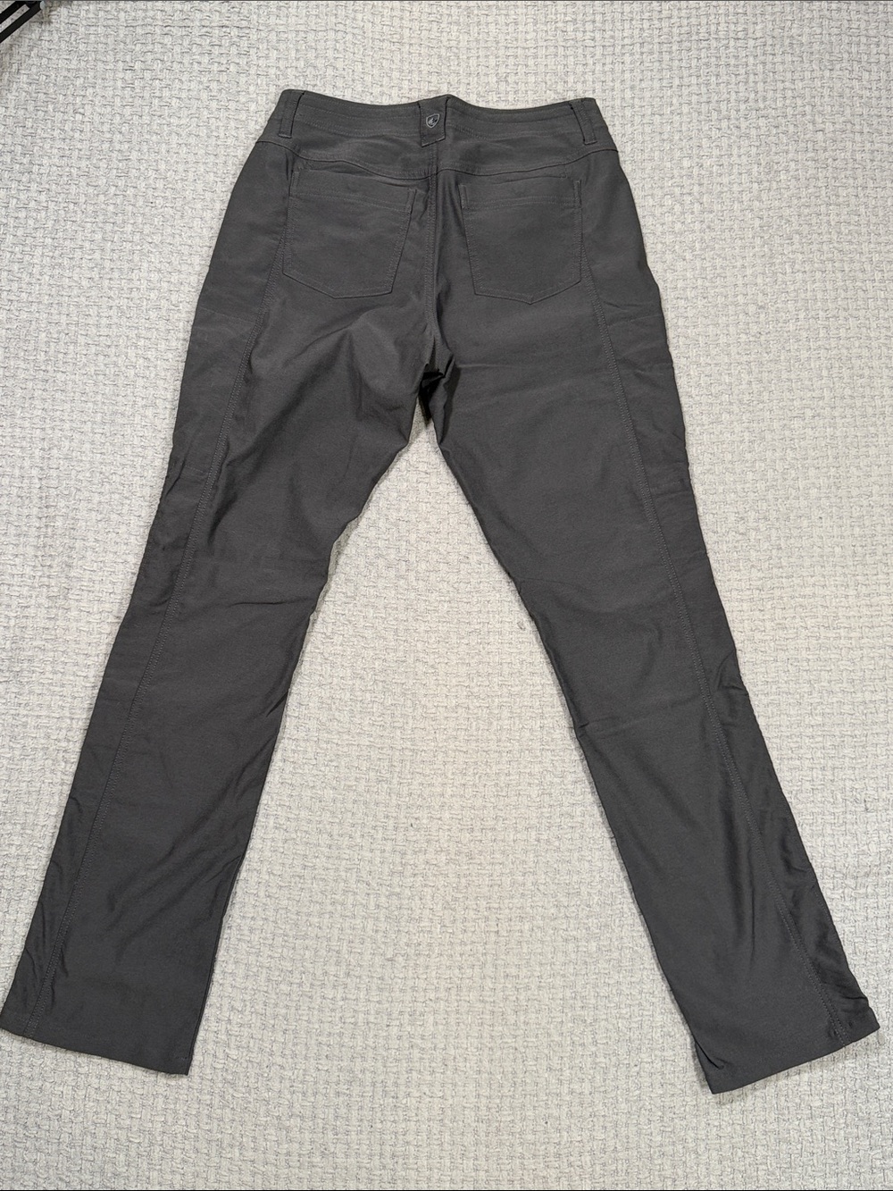 Kuhl Trekr Hiking Pants Women's Charcoal Cargo Cinch Up Legs Size 6 Long - Picture 5 of 16